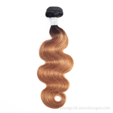 1b/30 Ombre Bundles Full Cuticle Body Wave 1Bundle Brazilian Human Hair Weave Bundles 100% Virgin Human Hair Extensions